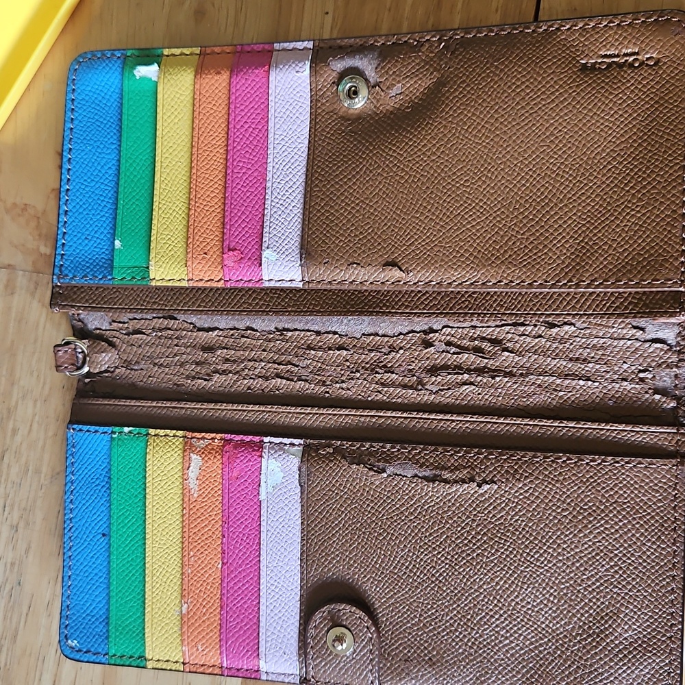 Coach Tan Leather Clutch - Picture 2 of 7